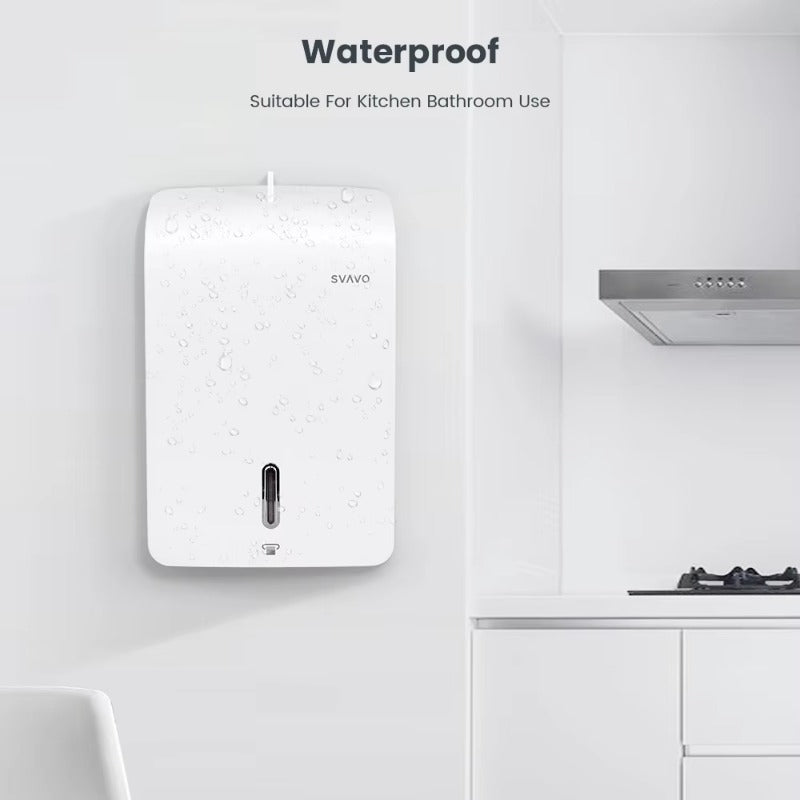 SVAVO PL-151061 壁掛式纸巾盒 - ABS 塑料材質 現代簡約風 白 / 黑 / 白灰色可選