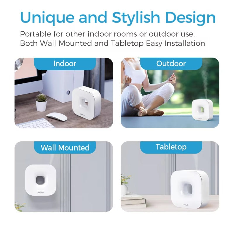 SVAVO PL-151090BL APP 控制無水香薰機 - 51-100mL 容量 壁掛 / 桌面兩用 含電池 + Type-C 供電