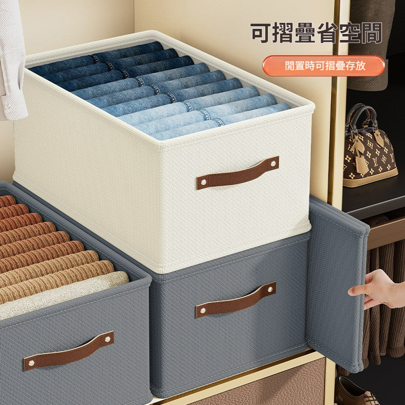 牛津布抽屜式衣物收納盒｜無隔層衣服整理神器 布質收納箱 屋企衣櫃慳位收納