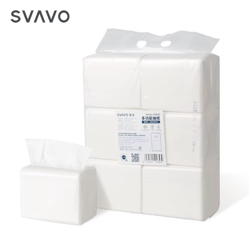 SVAVO AR200C 三層 200 張一次性柔軟面巾紙 - 適用多種場合