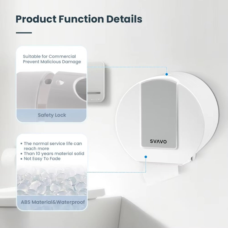 SVAVO VX784 大卷紙巾分配器 - 壁掛式 現代風格 多色可選