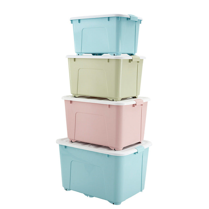 超大號加厚塑料收納箱｜有蓋衣物被子整理箱 玩具雜物儲物箱 大容量耐摔家用收納盒