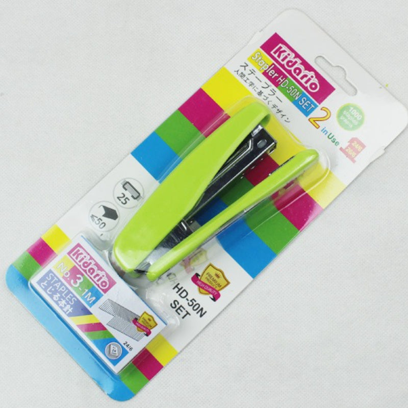 Kidario HD-50N SET 2 用訂書機套裝（兼容 24/6/26/6 釘25張80g紙 ）