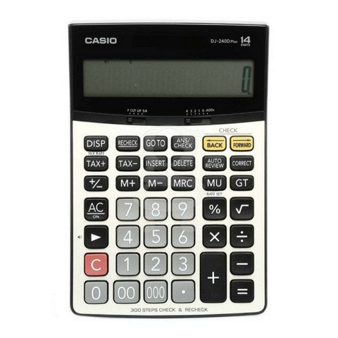 Casio DJ-240DPLUS 貿易商店計算器 14 位數字功能