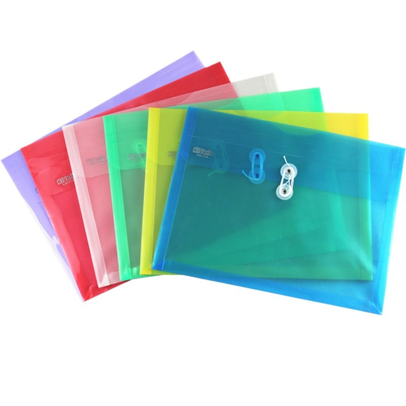 Kidario KB117A 橫式檔案袋 PVC 18C 透明收納袋