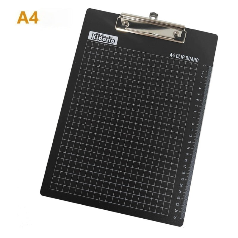 Kidario A4/F4 文件板夾 | 加厚 PP 板體 帶刻尺 辦公學習必備