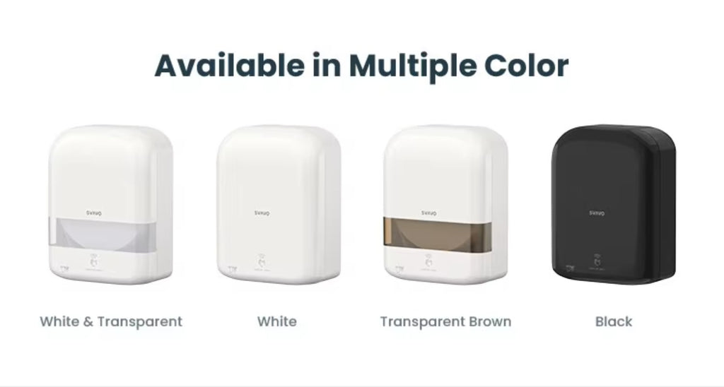 SVAVO ZM-016 壁掛式感應自動切斷衛生紙分配器 - ABS 材質 現代款 多色可選