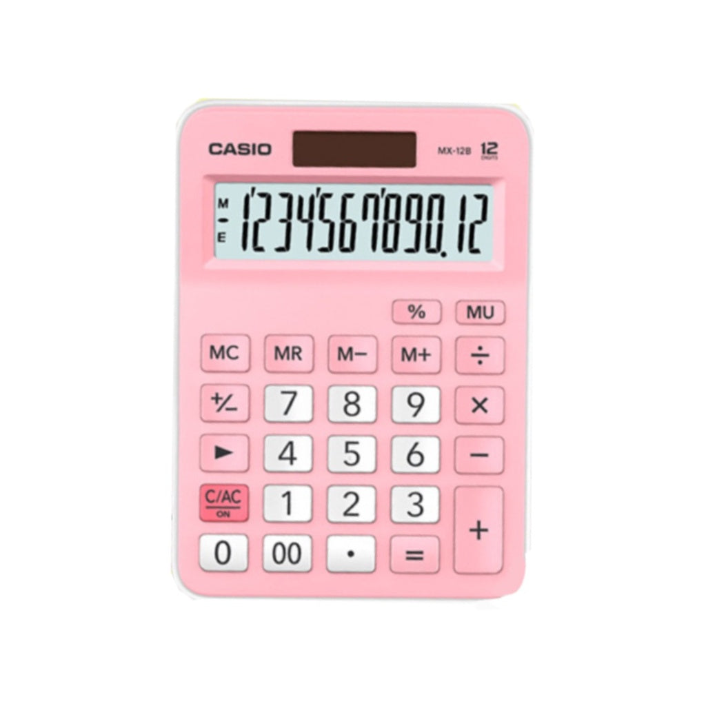 Casio MX-12B 粉色商店計算器 / 標準 12 位