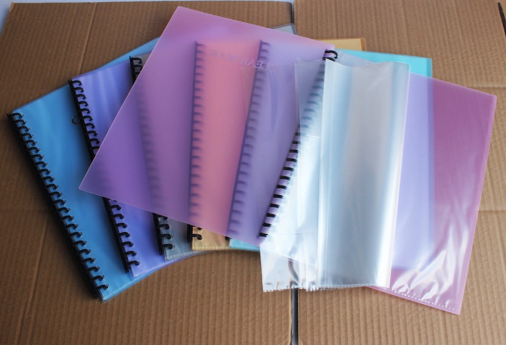 Kidario 2320A 23 孔抽桿式活頁資料冊 A4 20 頁透明插頁袋