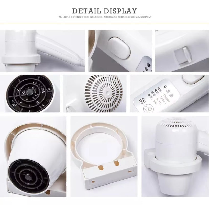 FALIN FL-2110 壁掛式電動吹風機 - 1300W 直流馬達 防熱 + 安全切斷