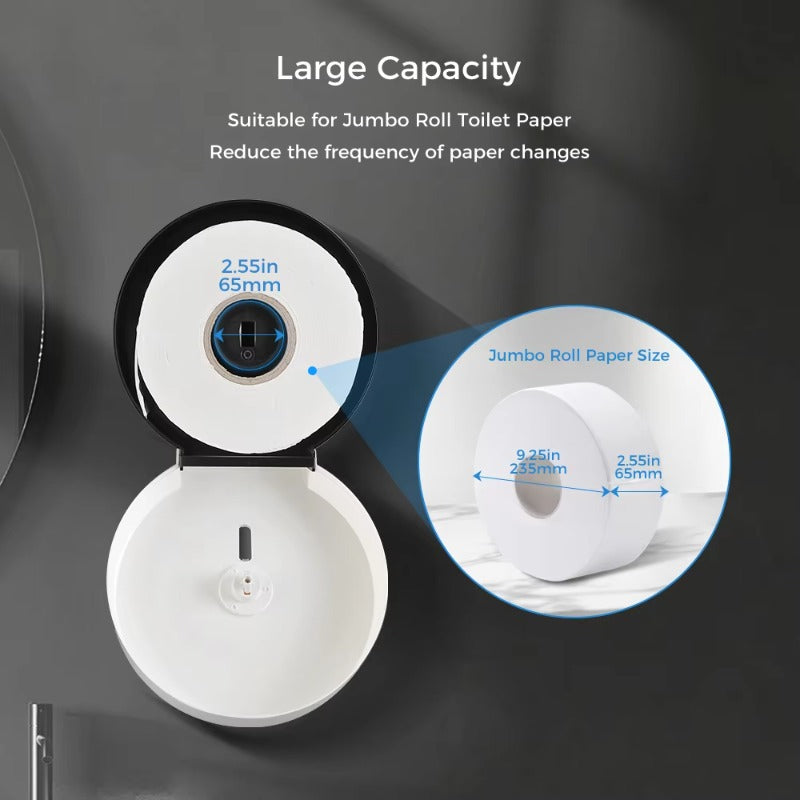 SVAVO V-TH10 壁掛式商用浴室超大卷衛生紙分配器 - ABS 塑料材質