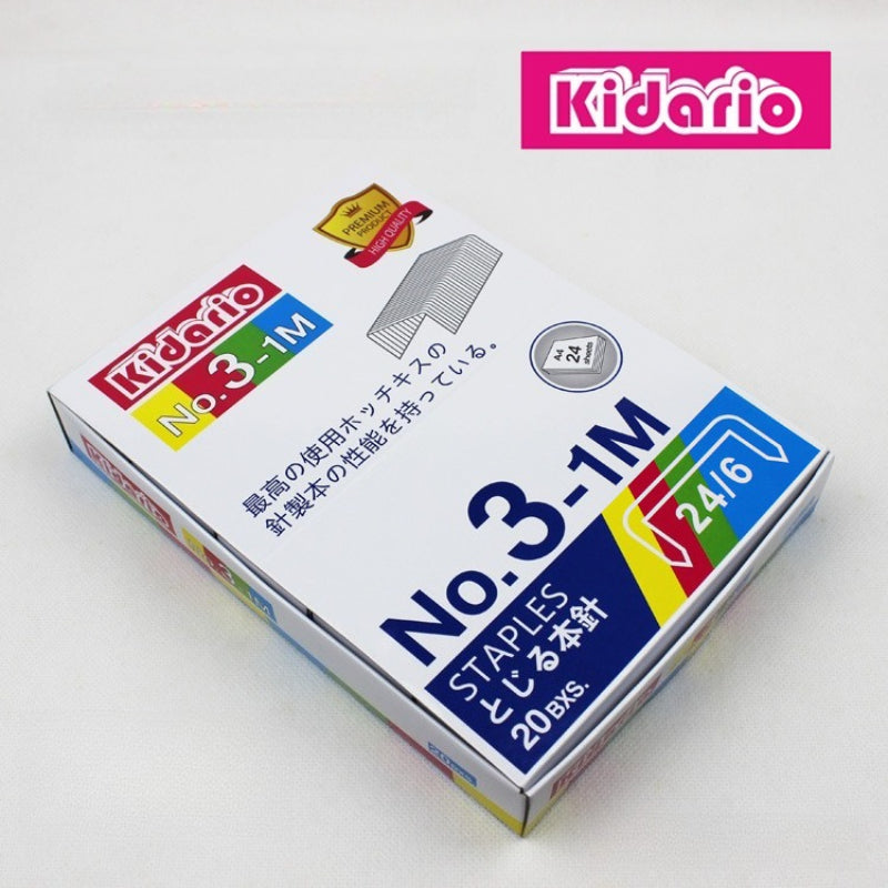 Kidario 3-1M 24/6 書釘（12#） - 優質鋼材，耐用易訂