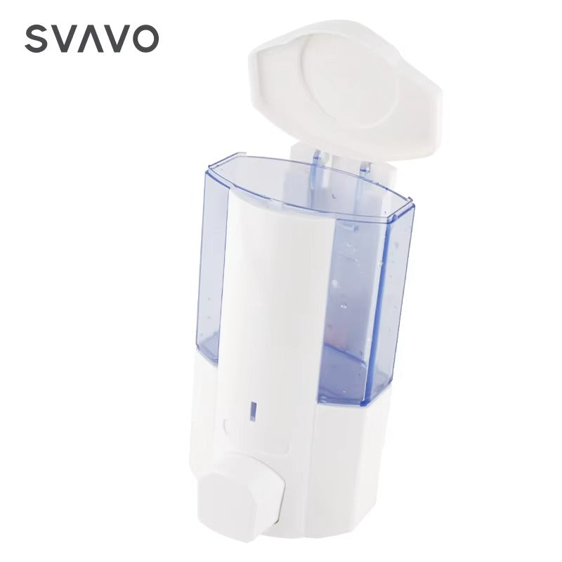 SVAVO V-5101 手動皂液器 - 350ml 壁掛式 適用於酒店 白 / 鉻色可選