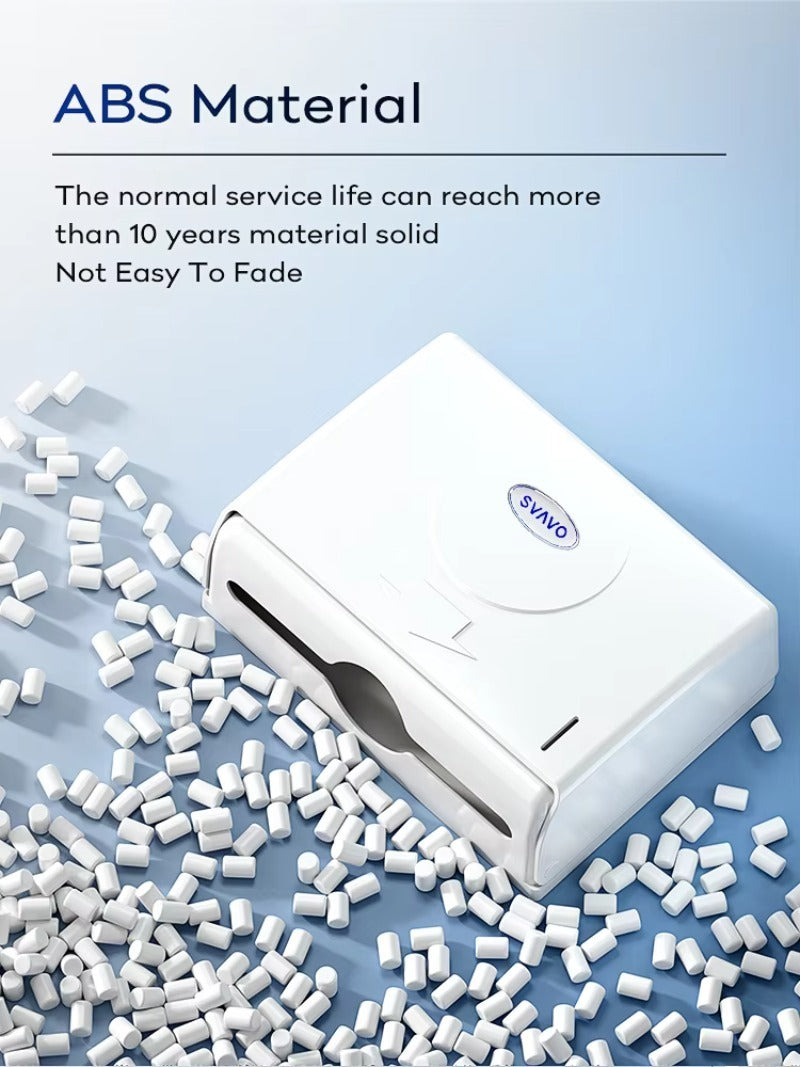 SVAVO V-620 商用浴室多摺紙巾架 - 壁掛式 白 / 透明棕兩色可選