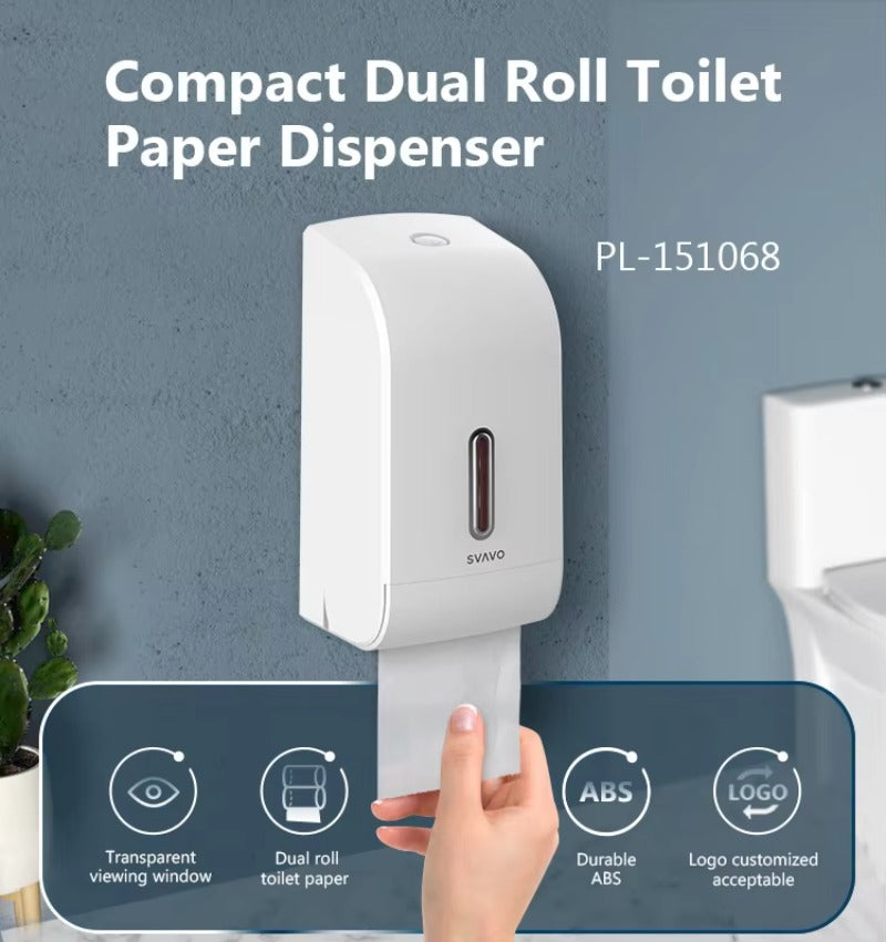 SVAVO PL-151068 壁掛式紙巾架 - ABS 材質 現代奢華風 白 / 白灰 / 黑色可選