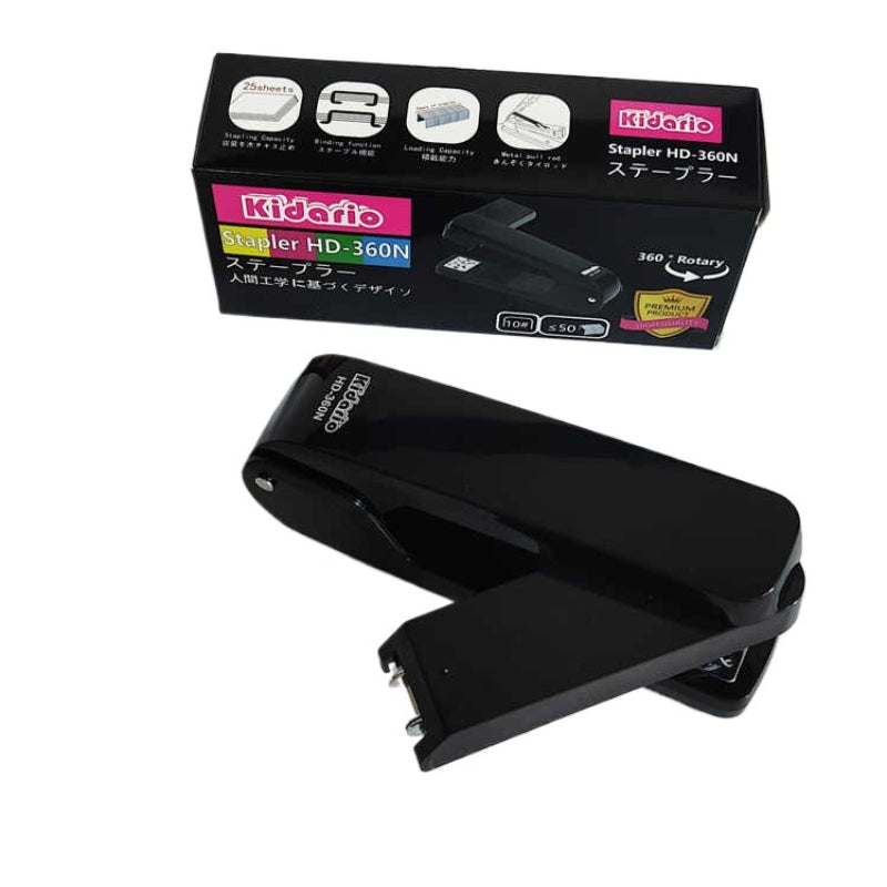 Kidario HD-360N 旋轉訂書機（360° 旋轉可訂中縫 兼容 24/6/26/6 釘）