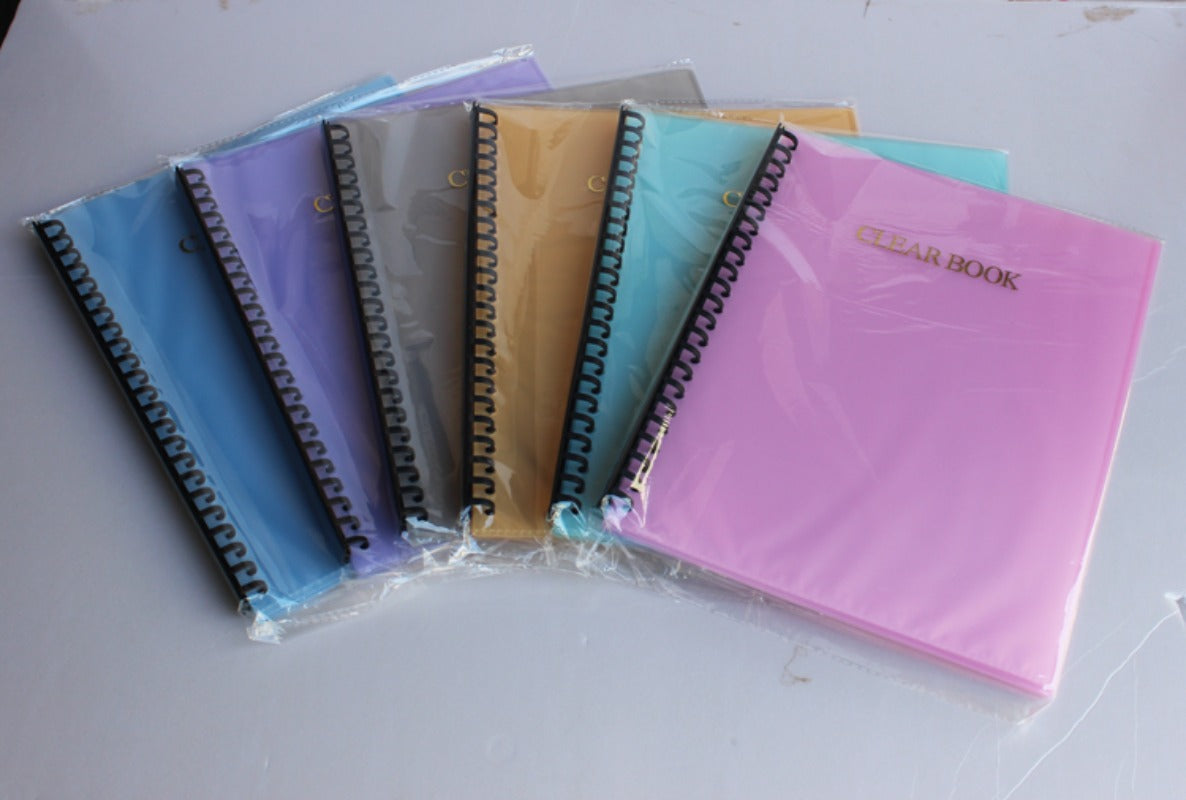 Kidario 2320A 23 孔抽桿式活頁資料冊 A4 20 頁透明插頁袋