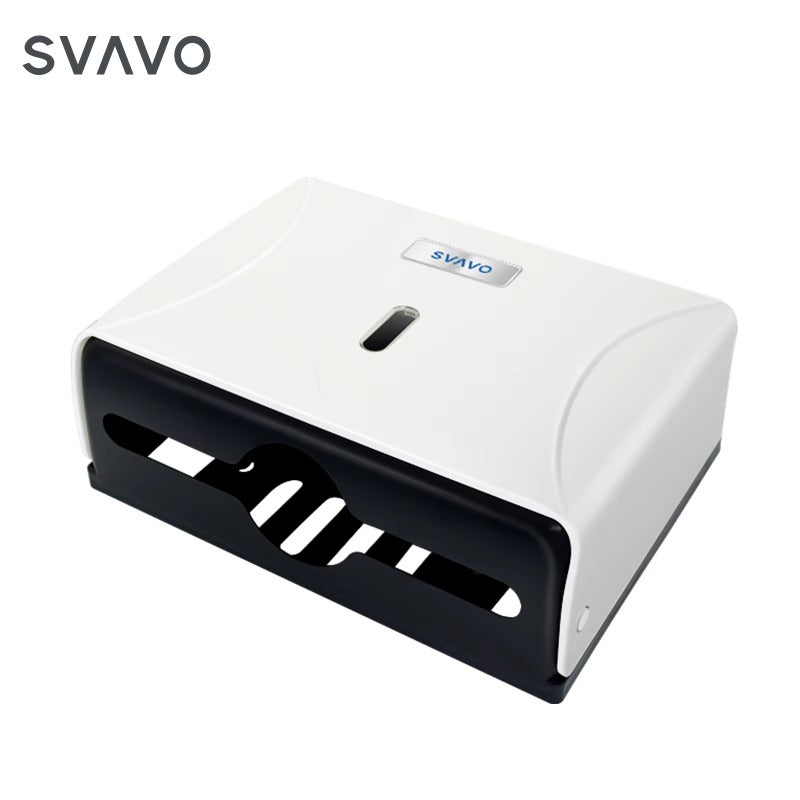 SVAVO V-TH12 壁掛式紙巾架 - 塑料材質 現代款 白 / 透明棕可選