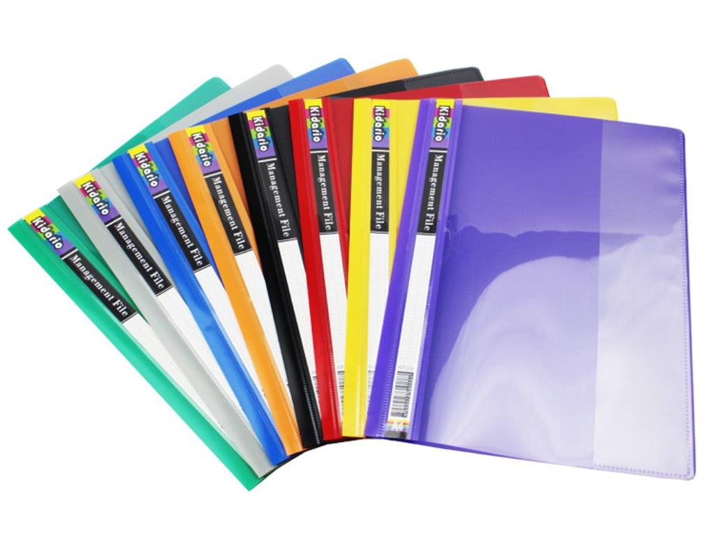 Kidario 320A 2 孔報告夾 A4 PP 加厚 36C 透明封面