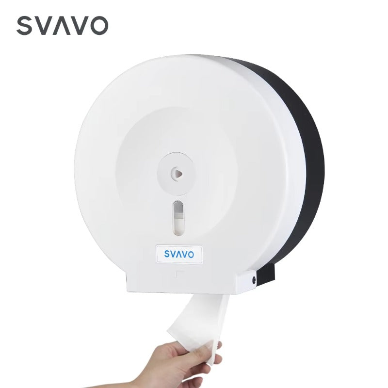 SVAVO V-TH10 壁掛式商用浴室超大卷衛生紙分配器 - ABS 塑料材質