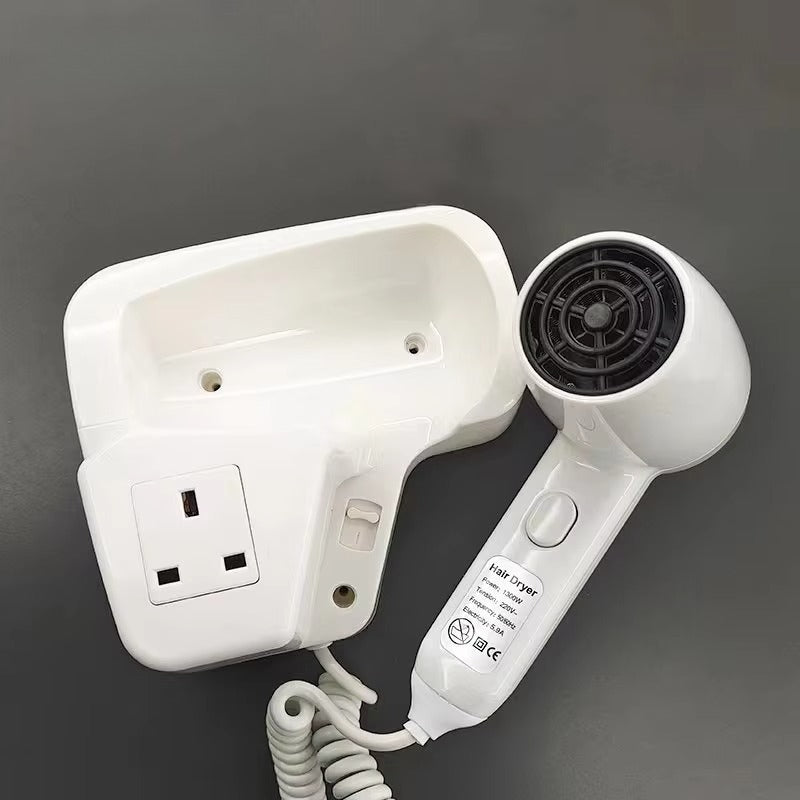 Falin FL-2101B 壁掛式電動吹風機 - 1300W 直流馬達 2 檔調速 防熱設計 酒店專用