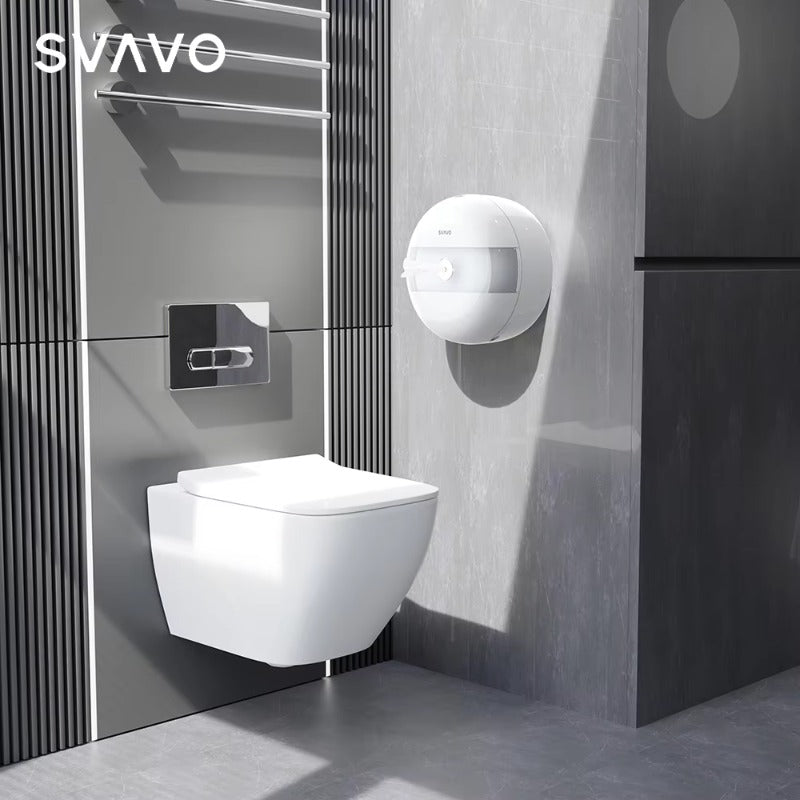 SVAVO ZM-066 壁掛式商用浴室大卷衛生紙架 - ABS 材質 現代簡約款 多色可選