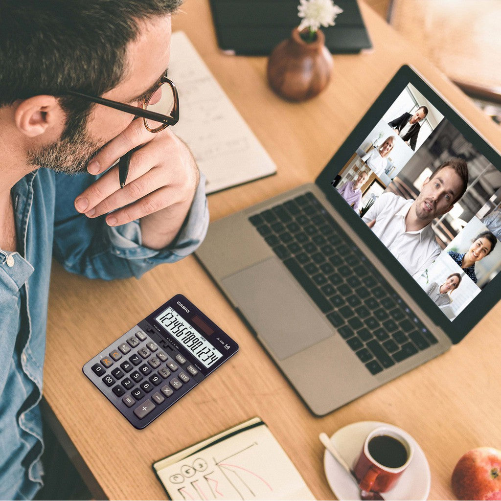 Casio JS-40B 粉色 14 位重型辦公計算器