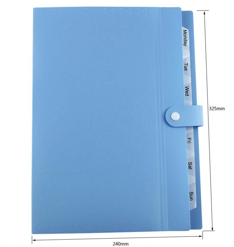 Kidario 風琴包 KEF-1203 顏色隨機 辦公學習文件收納袋