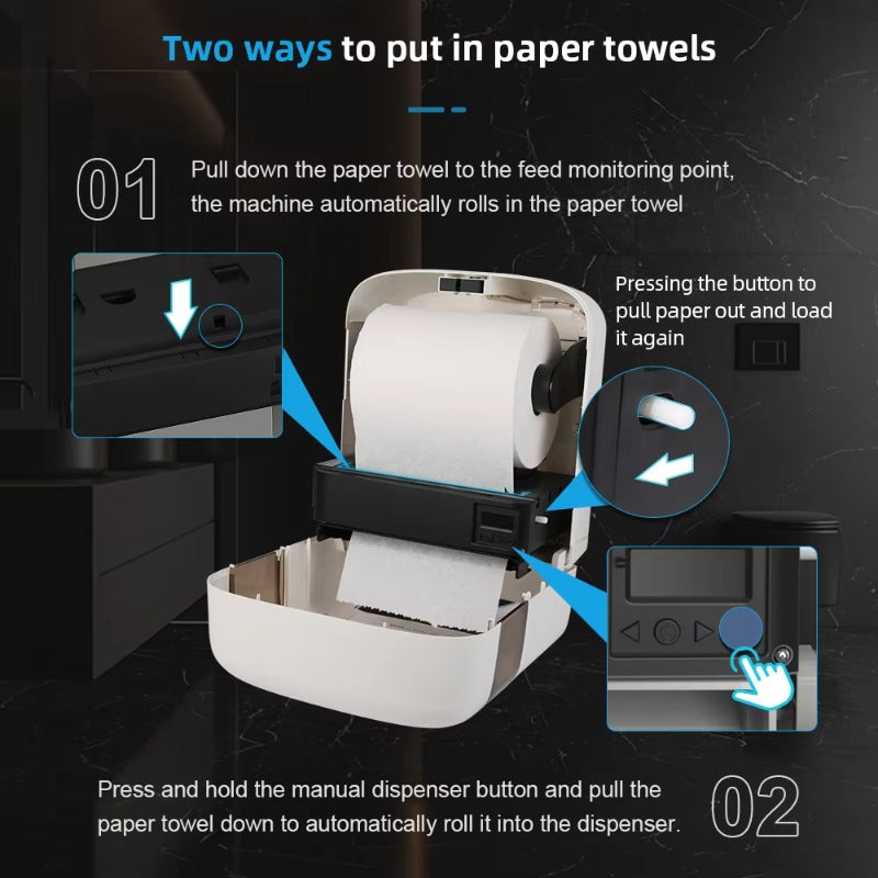 SVAVO ZM-063 壁掛式馬桶自動感應紙巾架 - ABS 材質 現代簡約款 多色可選