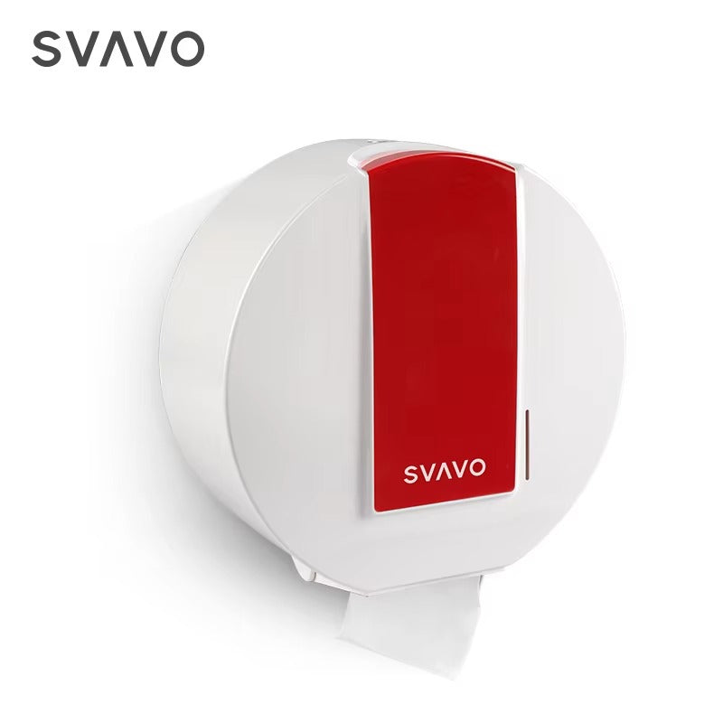 SVAVO VX785 壁掛式大卷紙巾分配器 - ABS 材質 現代款 白 / 白灰 / 黑色可選（手紙 / 小卷紙兩用）