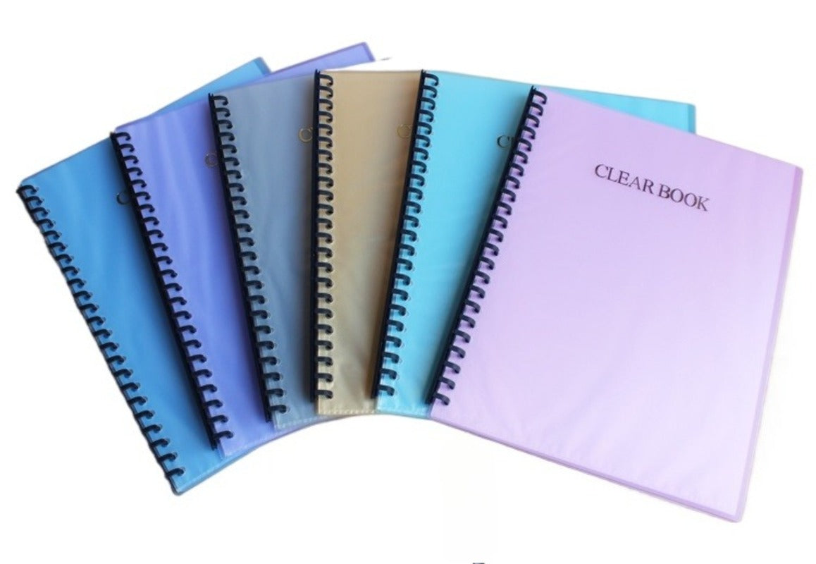 Kidario 2320A 23 孔抽桿式活頁資料冊 A4 20 頁透明插頁袋