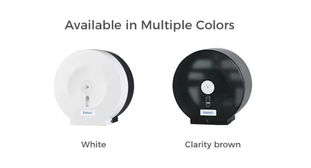 SVAVO V-TH10 壁掛式商用浴室超大卷衛生紙分配器 - ABS 塑料材質