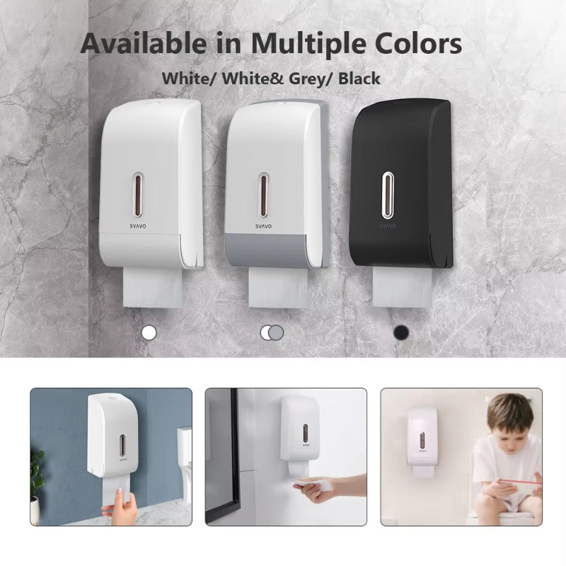 SVAVO PL-151068 壁掛式紙巾架 - ABS 材質 現代奢華風 白 / 白灰 / 黑色可選