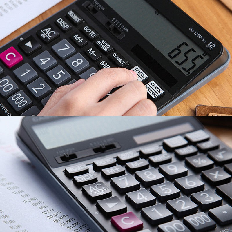 Casio DJ-120DPLUS 貿易商店計算器 12 位數字功能