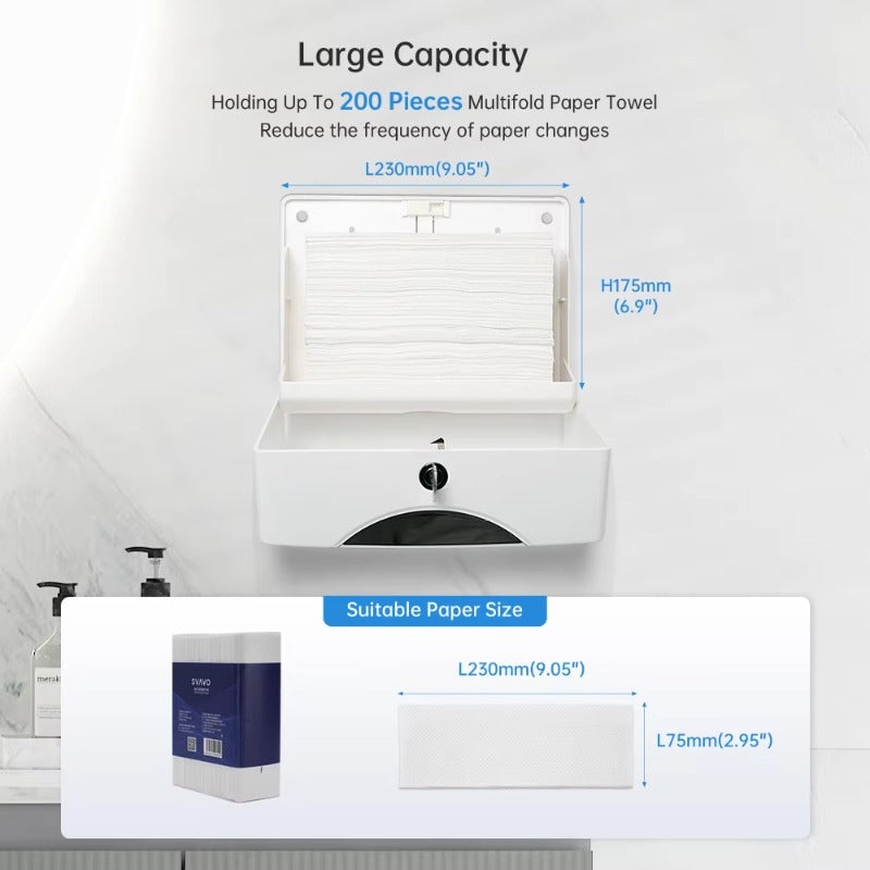 SVAVO VX786 壁掛式紙巾架 - 現代風格 ABS 材質