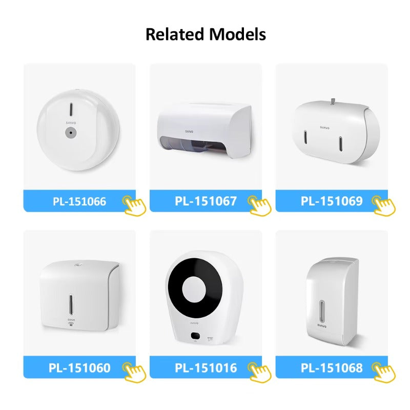 SVAVO PL-151065 壁掛式大卷衛生紙分配器 - ABS 材質 現代簡約款 白 / 黑 / 白灰可選