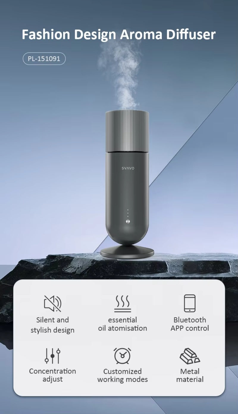 SVAVO PL-151091 桌面式空氣淨化香薰機 - Type-C 供電 觸控 + APP 雙控制 4 色可選