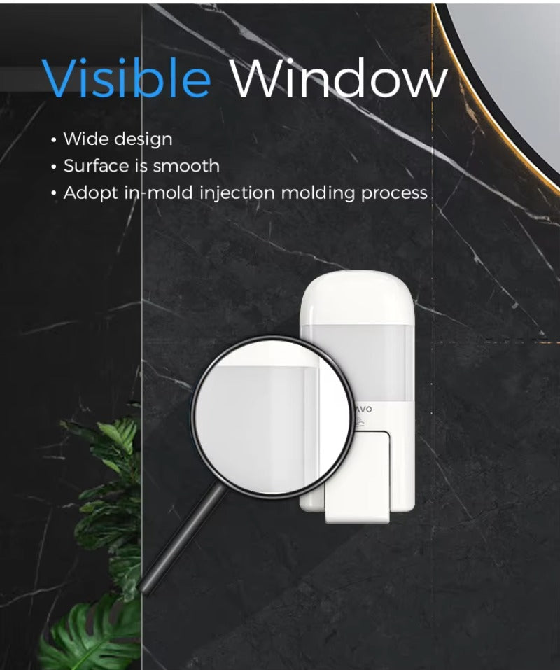 SVAVO ZM-053S 手動液體皂液器 - 700ml 壁掛式 商用現代款 白 / 透明棕兩色可選