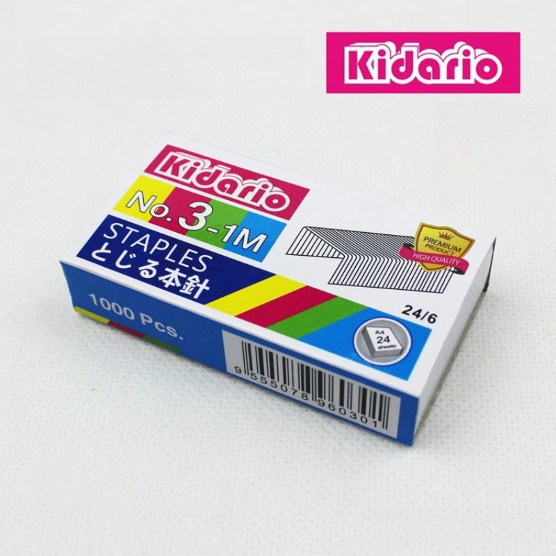 Kidario 3-1M 24/6 書釘（12#） - 優質鋼材，耐用易訂