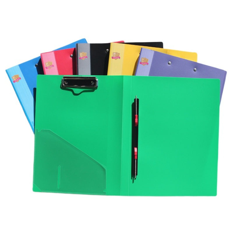 Kidario KSF-311A/312A/411A/412A 彈簧款文件夾 透明 / 實色