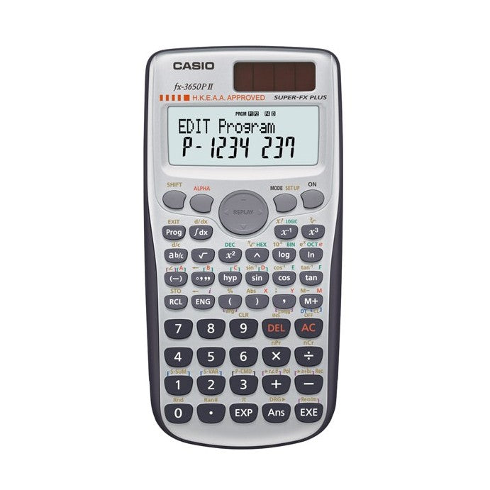 Casio FX-3650PII 學校 / 大學編程計算器 308 功能