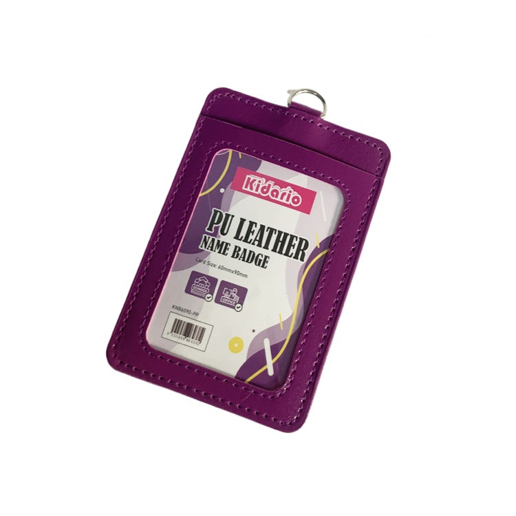 Kidario PU 仿皮卡套 | 雙面可用 60×90mm 證件適用 12 色可選