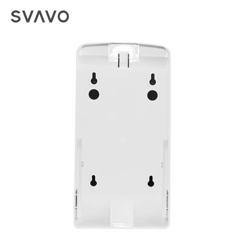 SVAVO V-940C 壁掛式卷紙盒分配器 - ABS 材質 現代款 白 / 白 + 透明棕可選（手紙 / 小卷紙兩用）