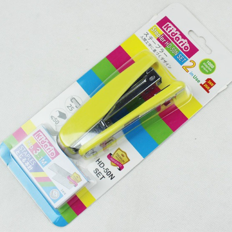 Kidario HD-50N SET 2 用訂書機套裝（兼容 24/6/26/6 釘25張80g紙 ）