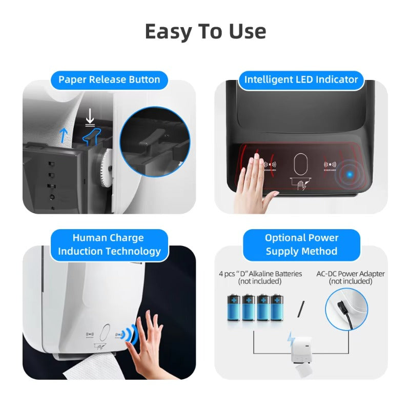 SVAVO PL-151064 壁掛式免接觸衛生紙分配器 - ABS 材質 現代風格