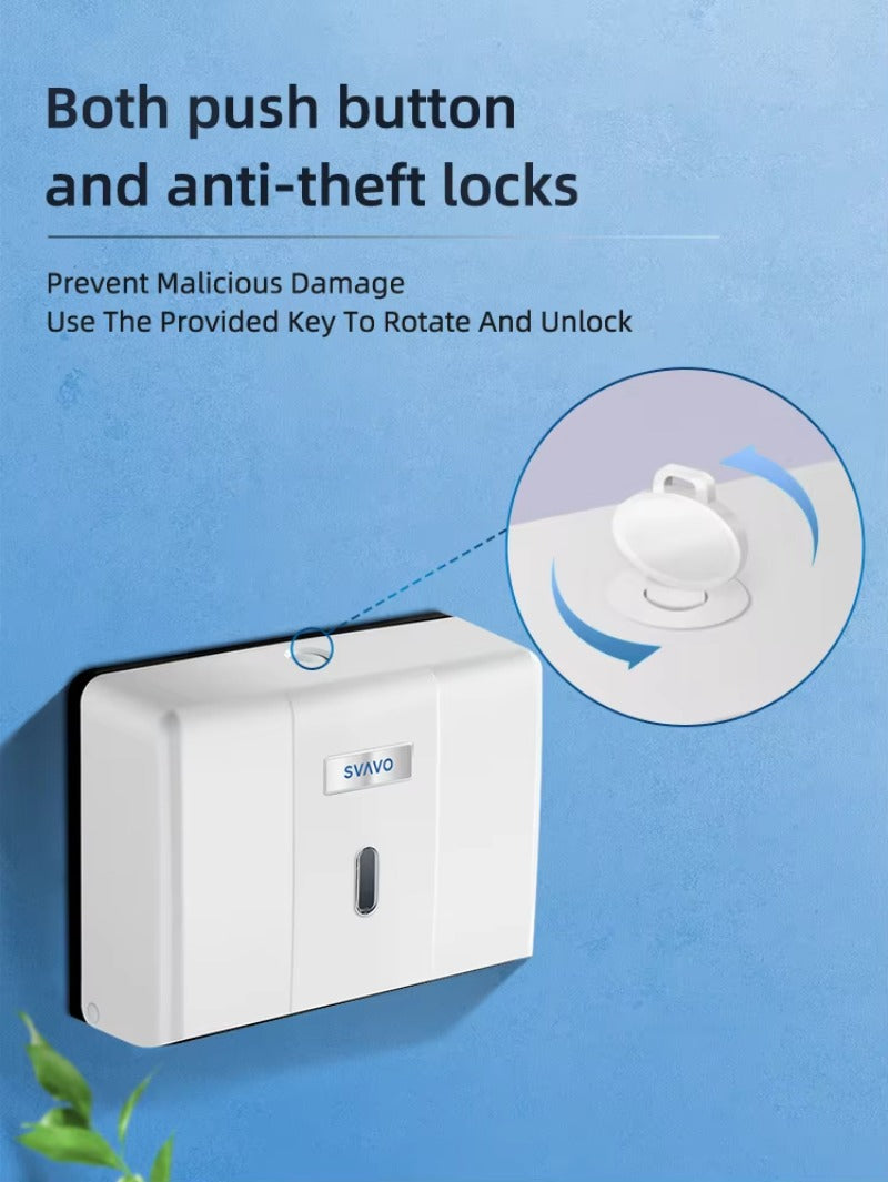 SVAVO V-TH15 壁掛式紙巾架 - 塑料材質 現代風格（16 個 / 箱）