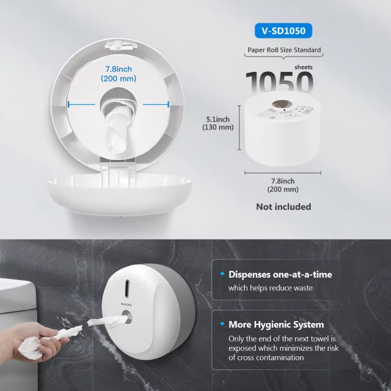 SVAVO PL - 151066 壁掛式廚房壓縮手巾紙分配器 - ABS 塑料 現代簡約風