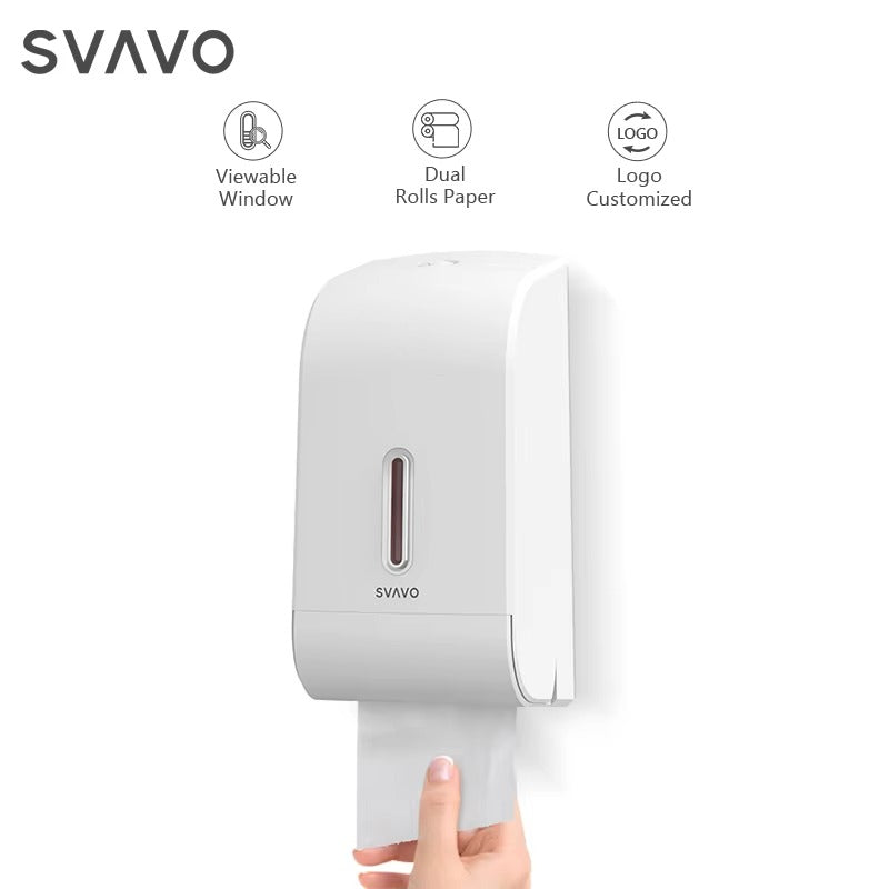 SVAVO PL-151068 壁掛式紙巾架 - ABS 材質 現代奢華風 白 / 白灰 / 黑色可選