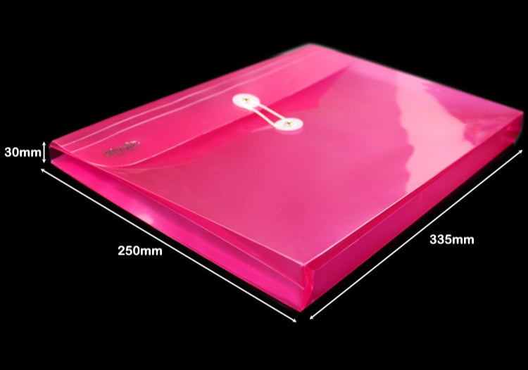 Kidario KB117A 橫式檔案袋 PVC 18C 透明收納袋