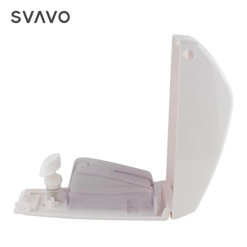 SVAVO V-101 手動液體皂液器 - 400ml 壁掛式 白色 ABS 材質